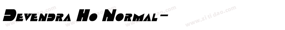 Devendra Ho Normal字体转换